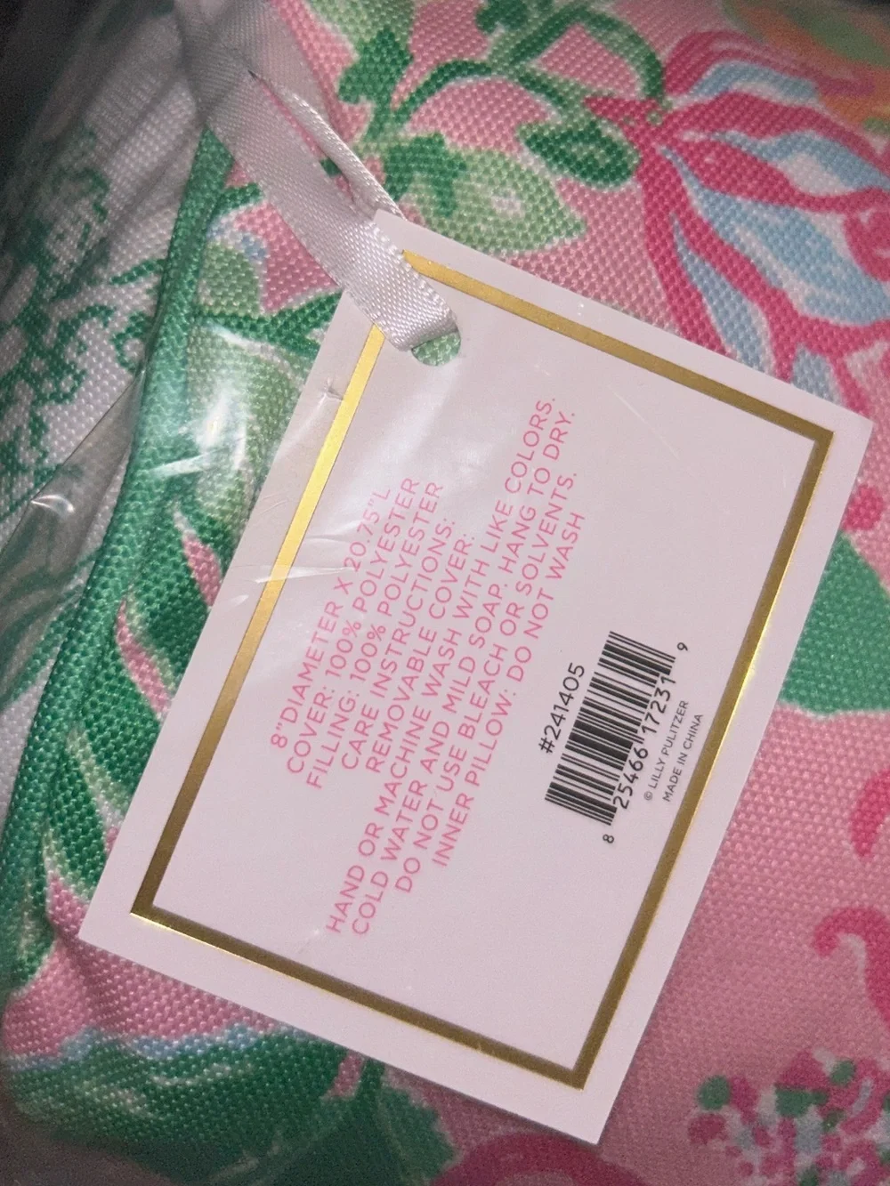 Lilly Pulitzer Bolster Pillow - NWT